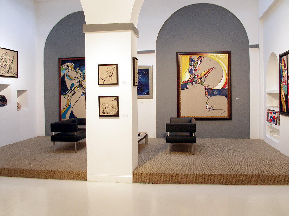 Photo of the Gallery Exhibition of the artist and painter Michael J. Korber at Canvas Fine Art Gallery in Old San Juan, Puerto Rico.