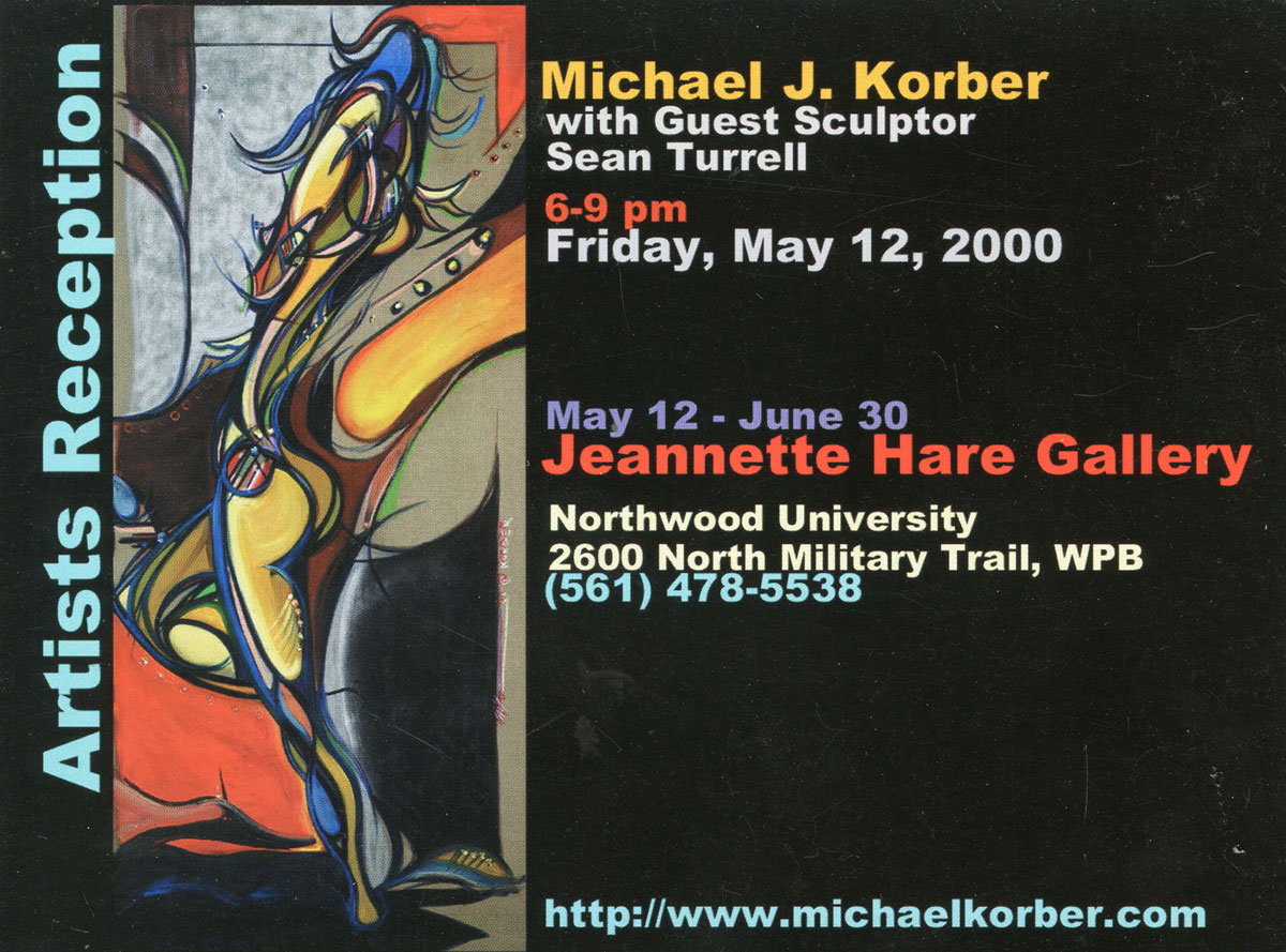 Photo of Korber's Invitation at Jeannette Hare Gallery in Northwood University, USA